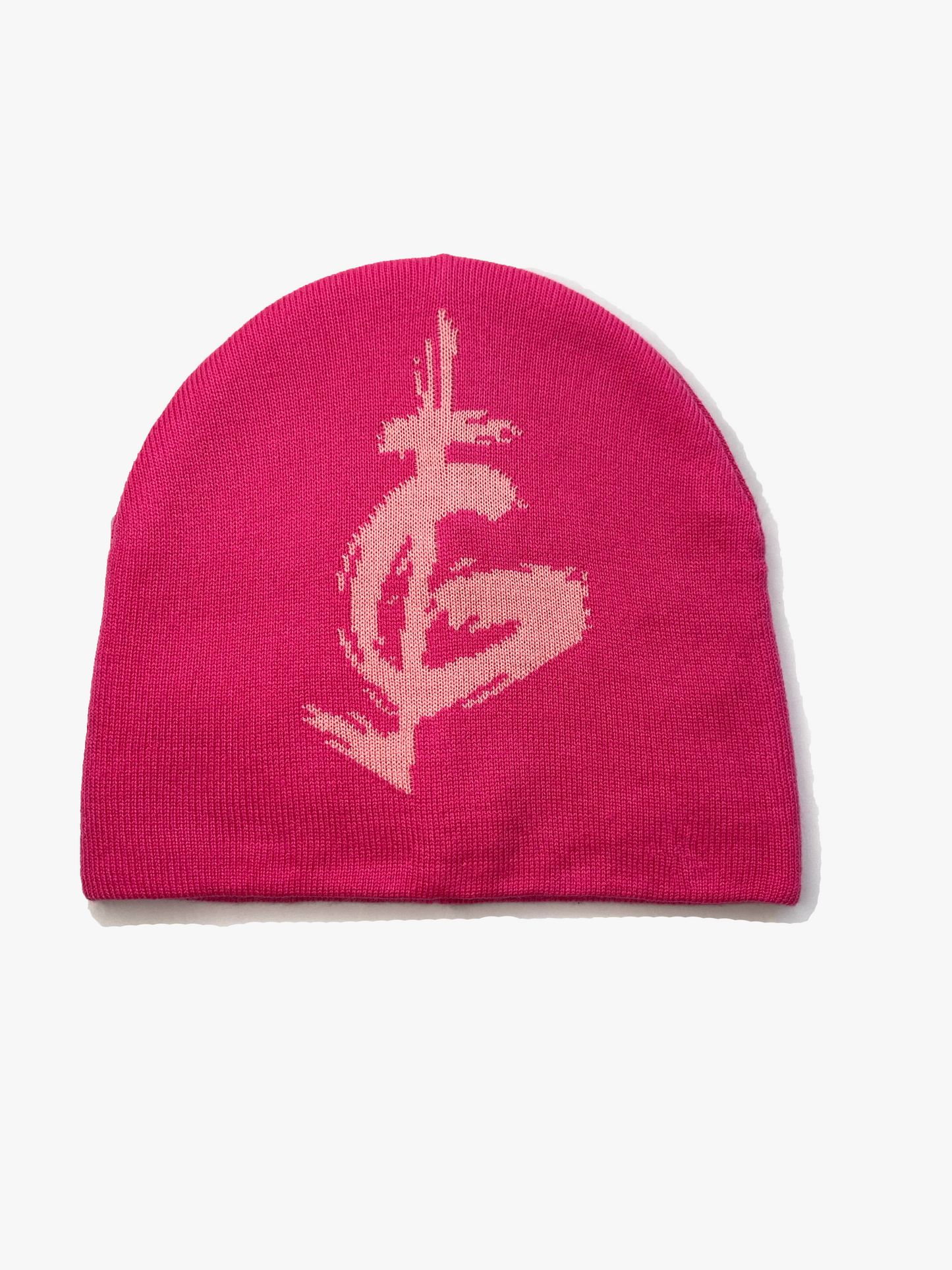 Knitted Logo Beanie Pink