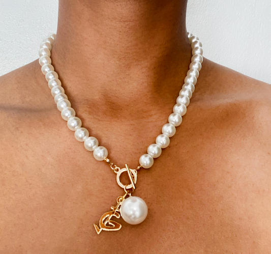 Paradise Pearl Logo Necklace