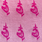 Knitted Logo Monogram Scarf Pink